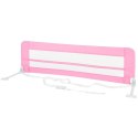 Barierka do łóżeczka 150 cm, różowy