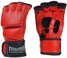 Evolution rękawice do walk MMA skóra RM-12 czerwone
