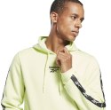 Bluza męska Reebok Training Essentials Tape Hoodie zielona GU9961