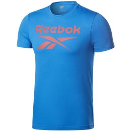 Koszulka męska Reebok Graphic Series Reebok Stacked Tee niebieska FP9149