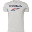Koszulka męska Reebok Graphic Series Stacked Tee szara GI8515