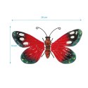 Motyl dekoracyjny 27cm czerwony