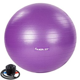 MOVIT Piłka gimnastyczna z pompką 65 cm, fioletowa
