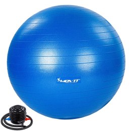 MOVIT Piłka gimnastyczna z pompką, 75 cm, niebieska