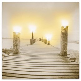 Podświetlany obraz - Poranek nad jeziorem, 4 diody LED