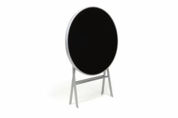 Zestaw mebli ogrodowych - krzesła i stół czarny