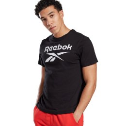 Koszulka męska Reebok Graphic Series Reebok Stacked Tee czarna FP9150