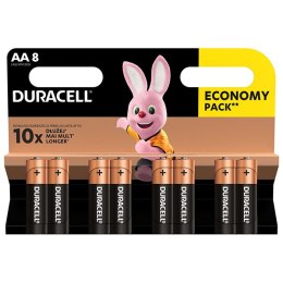 Bateria alkaliczna, AA, 1.5V, Duracell, blistr, 8-pack, 42303, Basic