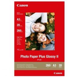Canon Photo Paper Plus Glossy  foto papier  połysk  biały  A3  275 gm2  20 szt.  PP-201 A3  atrament