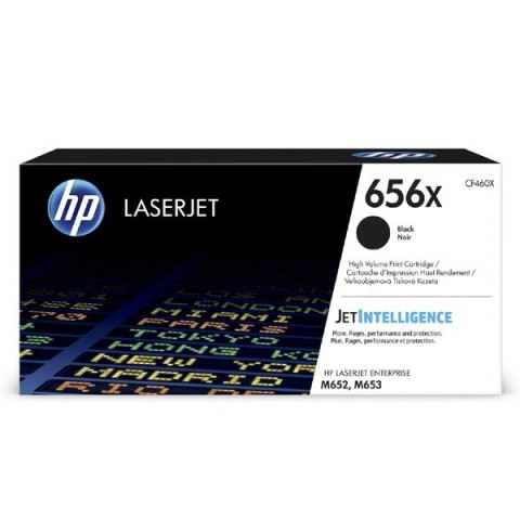 HP oryginalny toner CF460X  black  2700s  HP 656X  high capacity  HP LaserJet Enterprise M652 652dn 652n 653 653dn 653x  O