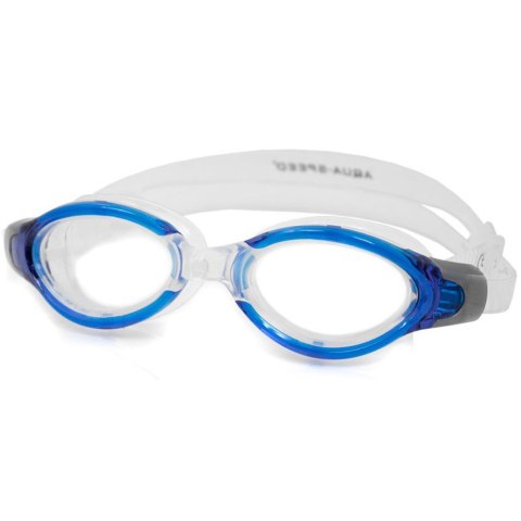 Okulary pływackie Aqua-Speed Triton przeźroczysto niebieskie kol. 01