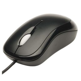 Microsoft Mysz Basic Optical Mouse, 800DPI, optyczna, 3kl., 1 scroll, przewodowa USB, czarna, klasyczna