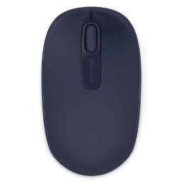 Microsoft Mysz Mobile Mouse 1850, 1000DPI, 2.4 [GHz], optyczna, 3kl., 1 scroll, bezprzewodowa, czarno-niebieski, 1 szt AA, Klasy