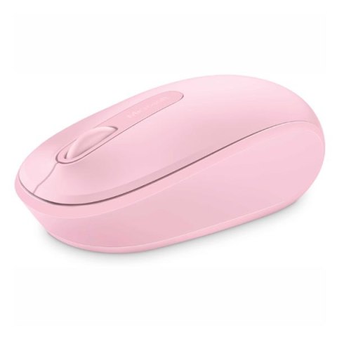 Microsoft Mysz Mobile Mouse 1850, 1000DPI, 2.4 [GHz], optyczna, 3kl., 1 scroll, bezprzewodowa, różowa, 1 szt AA, Klasyczna, Micr