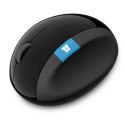 Microsoft Mysz Sculpt Ergonomic Mouse, 1000DPI, 2.4 [GHz], laserowa, 7kl., 1 scroll, bezprzewodowa, czarna, 2 szt AA, klasyczna,