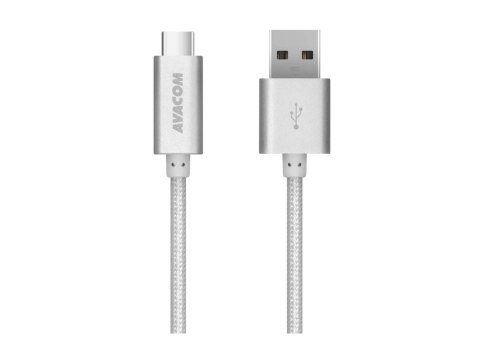 Kabel USB (3.1), USB A M- USB C M, 1m, srebrny, Avacom, blistr
