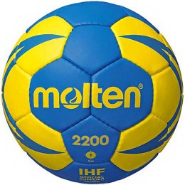 Piłka ręczna Molten niebiesko-żółta H1X2200-BY