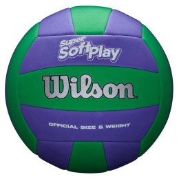 Piłka do siatkówki Wilson Super Soft Play zielono-fioletowa WTH90419XB