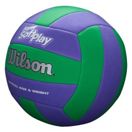 Piłka do siatkówki Wilson Super Soft Play zielono-fioletowa WTH90419XB