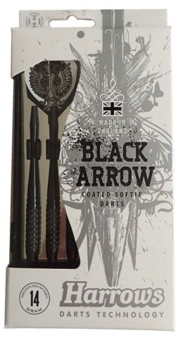 Rzutki z plastikową końcówką HARROWS SOFT BLACK ARROW 16g