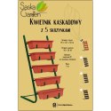 Kwietnik ogrodowy kaskadowy z 5 donicami Saska Garden