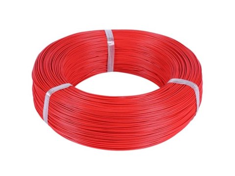 Przewód silikonowy 0,1 mm2 (27AWG) (czerwony) 1m