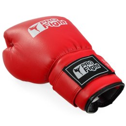 Rękawice bokserskie Profight PVC czerwone