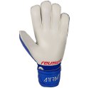 Rękawice bramkarskie Reusch Attrakt Grip Finger Support Junior niebiesko-białe 5172810 4011