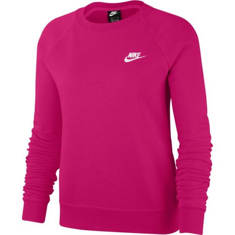 Bluza damska Nike Nsw Essntl Crew Flc ciemnoróżowa BV4110 616