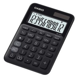 Casio Kalkulator MS 20 UC BK, czarna, 12 miejsc, podwójne zasilanie