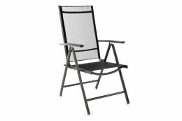 Krzesło aluminiowe ogrodowe - czarne