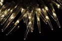 Lampki świąteczne - Sople 60 LED - ciepły biały - świecące sopelki