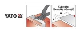 NOŻYCE DO CIĘCIA TAŚMY STALOWEJ DO 0.8MM