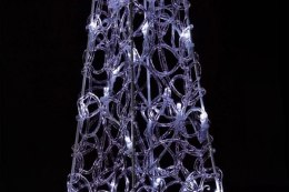 Świąteczna akrylowa piramida 60 cm - zimna biel, do kontaktu