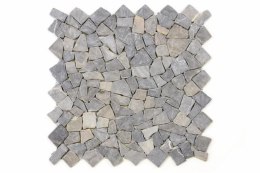 Mozaika marmurowa DIVERO na siatce szary 50 x 50 cm