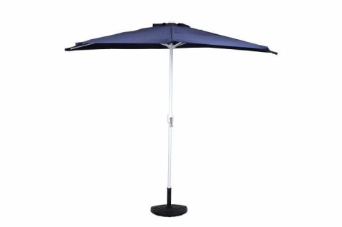 Parasol ogrodowy półokrągły ciemny niebieski 2,7 m