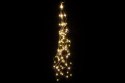Świąteczna dekoracja świetlna- zszywki, 100 LED, ciepła biel