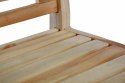 Drewniana 2-osobowa ławka dla dzieci