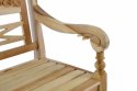 Drewniana 2-osobowa ławka dla dzieci