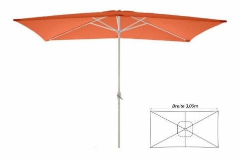 Parasol ogrodowy prostokątny terakota 2 x 3 m