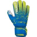 Rękawice bramkarskie Reusch Fit Control SG Finger Support Junior żółto-niebieskie 3972810 888