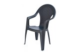 Plastikowe krzesło ogrodowe wysokie GIGLIO - grafit