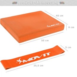 Poduszka Balance z gumką gimnastyczną - pomarańczowa