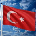 Maszt flagowy z flaga Turcji, 650 cm