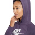 Bluza damska Nike Nsw Essential Hoodie Po fioletowa BV4126 574