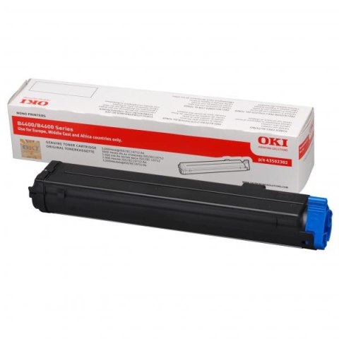 OKI oryginalny toner 43502302, black, 3000s, OKI B4400, n, 4600, n, PS, nPS, O