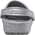 Crocs damskie Classic Glitter Clog srebrne 205942 040