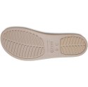 Crocs sandały damskie Brooklyn Low Wedge różowo-beżowe 206453 6RT