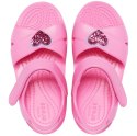 Crocs sandały dla dzieci Classic Cross Strap Charm różowe 206947 669