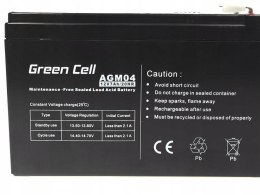 Green Cell AGM VRLA 12V 7Ah bezobsługowy akumulator do UPS
